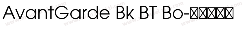 AvantGarde Bk BT Bo字体转换